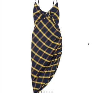 MONSE Midi Asymmetrical Striped Dress​​​​​